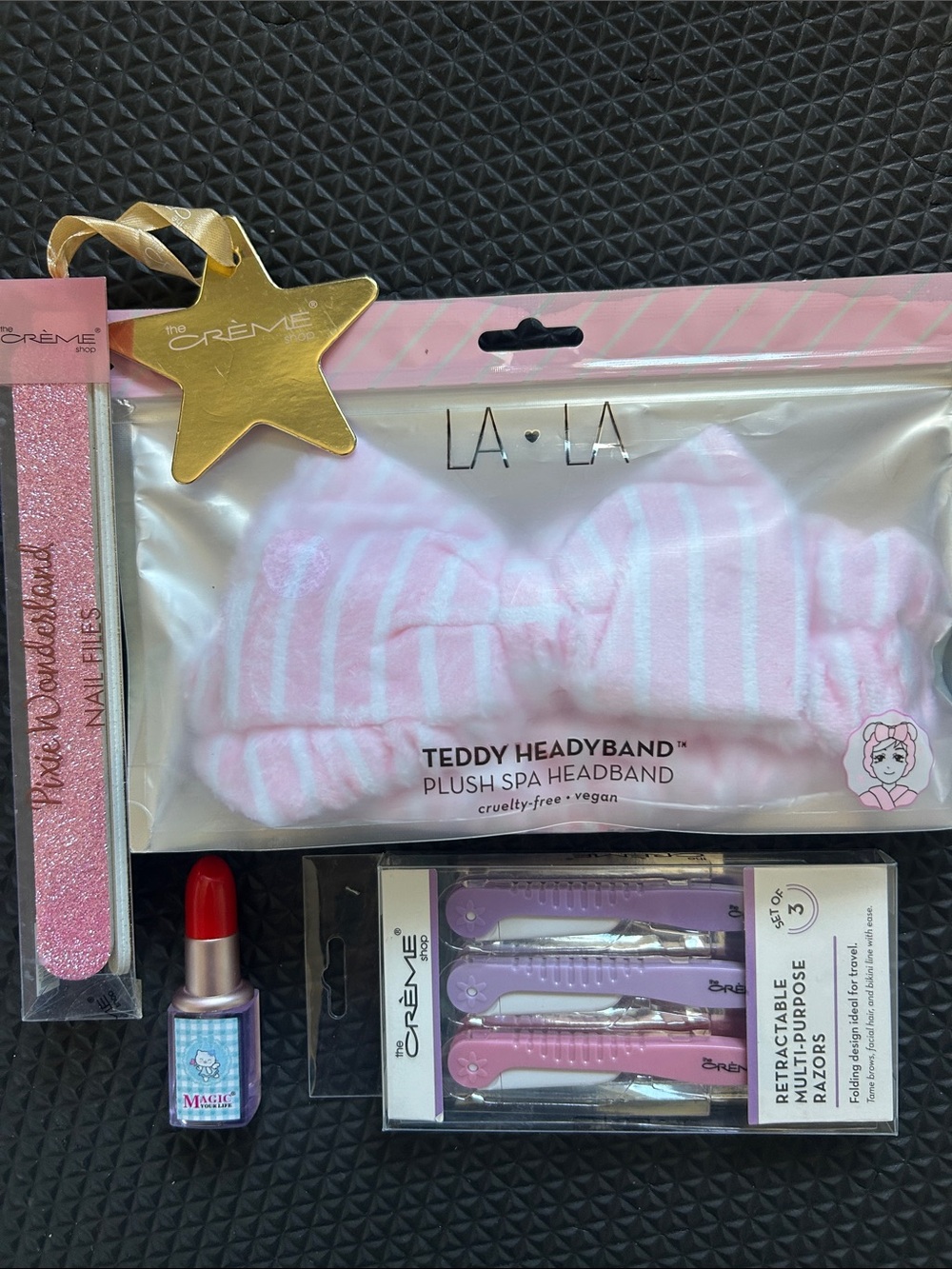 Pink Self Care Bundle LA LA Headband The Crème Shop NEW